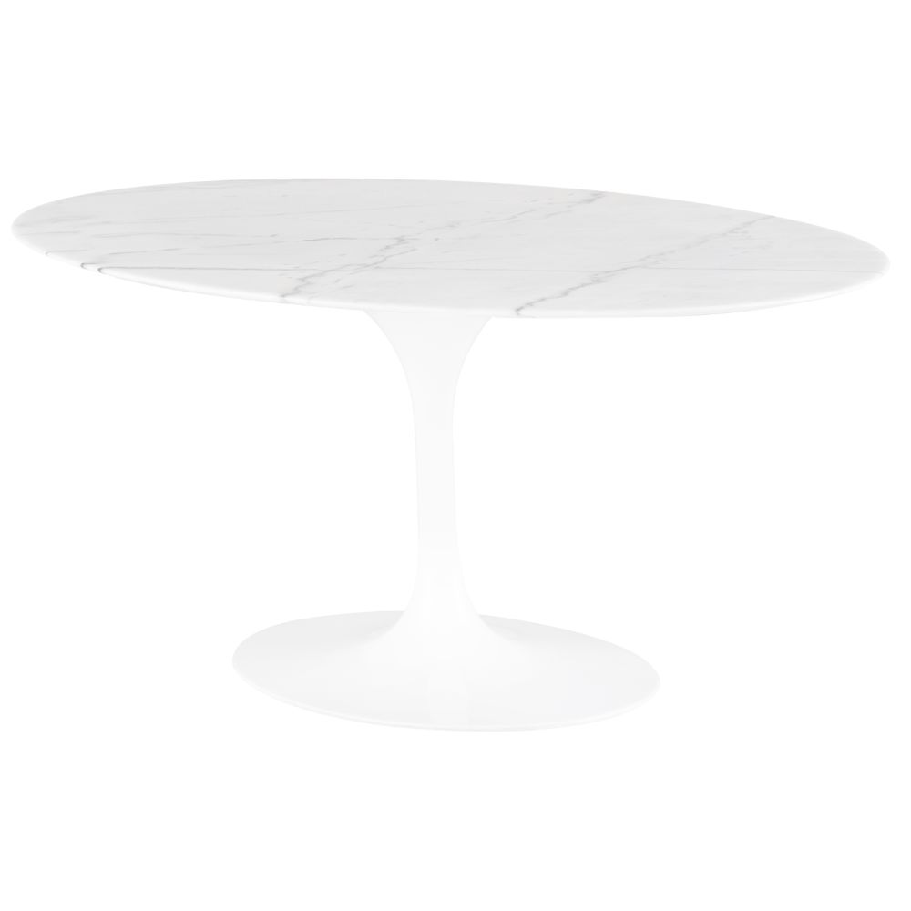 Nuevo HGEM853 ECHO DINING TABLE in WHITE